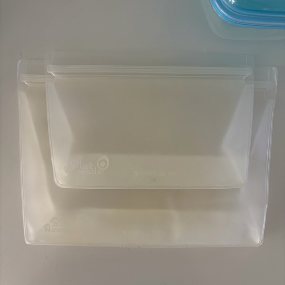 $20 Kitchen Lot Sistema Blue Avocado Meal Prep Storage Travel Containers Food - Picture 7 of 14